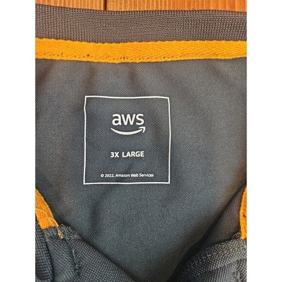 AWS Gray Polo T-shirt Men's Size 3x Large - Picture 2 of 8